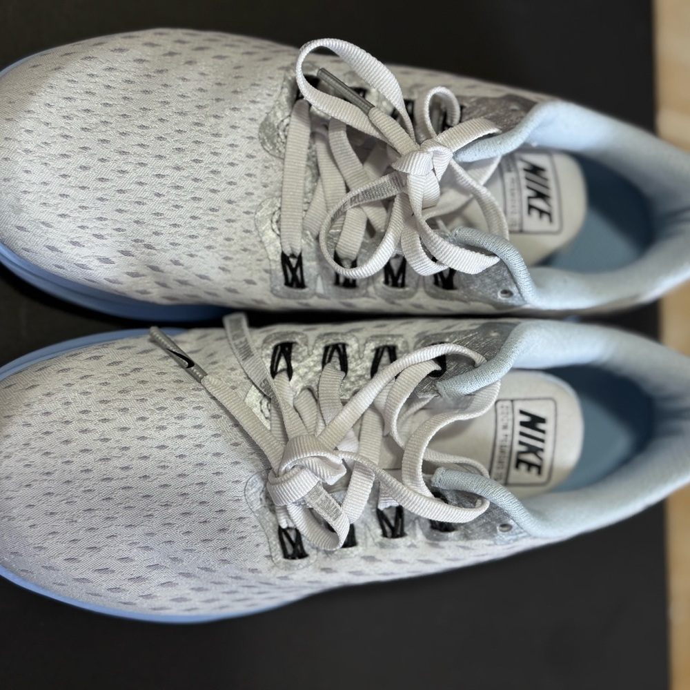 Nike Kids White and Gray Sneakers
